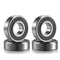 4 Pcs R8-2RS Bearings, 1/2" ID x 1-1/8 OD x 5/16" Thick, Double Rubber Sealed Miniature Ball Bearings