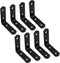 Bonsicoky 8 Pack L Bracket Corner Brace - 90 Degree Angle Stainless