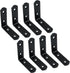 Bonsicoky 8 Pack L Bracket Corner Brace - 90 Degree Angle Stainless
