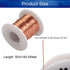 Heyiarbeit 25 AWG Magnet Wire Enameled Copper Wire Enameled Magnet Winding Wire 164 ft 0.0161" Diameter Temperature Rating 155? Magnetic Coil for Motors Transformers Inductors
