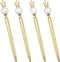 SHIDOW Gold Pen, Pearl Decorated Metal Ballpoint Pen, 4PC, for Office, Home, Party, Christmas