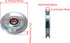 BQLZR 73x10mm Silver Iron Bearing Steel Cable Pulley, V-Shape Wheel Bearing Idler for Gym Equipment