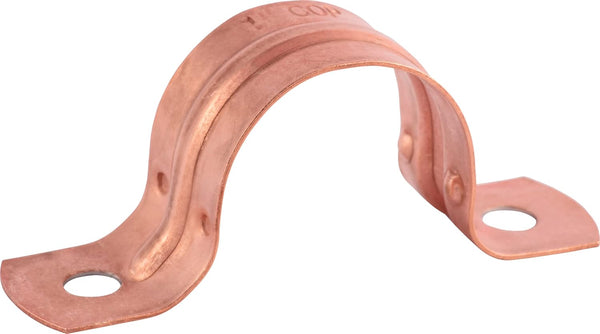 HoldRite 1 Inch Copper 2-Hole Strap, 5 Pack, Pipe Support, CPS0100Z5