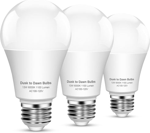 OHLUX Dusk to Dawn Outdoor Light Bulb, 13W 60W Equivalent Energy Saving