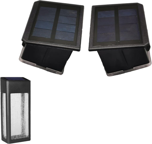 GOODFOEVER 2 Pack Solar Lights for Outdoor Fence and Wall: Replacement Top,