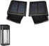 GOODFOEVER 2 Pack Solar Lights for Outdoor Fence and Wall: Replacement Top,