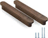 5 in Walnut Wood Kitchen pulls cabinets Handles Furniture Dresser Wardrobe Cupboard