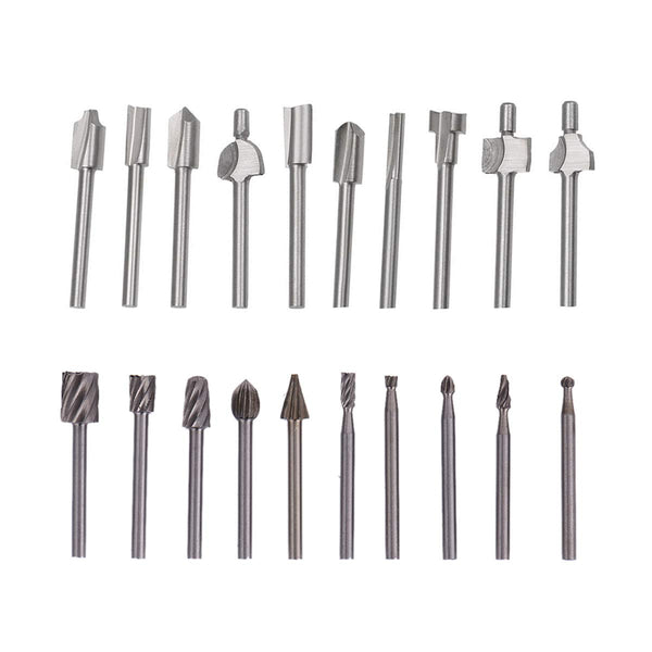 HSS Router Dremel Bits Set, 1/8"(3mm) Shank for Power Rotary Tools, DIY Woodworking Accessories