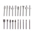 HSS Router Dremel Bits Set, 1/8"(3mm) Shank for Power Rotary Tools, DIY Woodworking Accessories