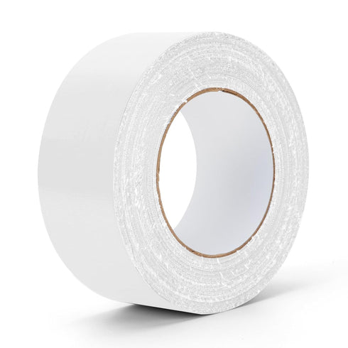 Heavy Duty White Duct Tape, 40 Yards X 2 Inch, 9 Mils Thickness Strong Adhesive, No Residue, Easy Tear for Home Repairs