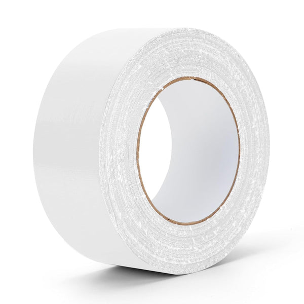 Heavy Duty White Duct Tape, 40 Yards X 2 Inch, 9 Mils Thickness Strong Adhesive, No Residue, Easy Tear for Home Repairs