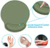 Britimes Green Mouse Pad, Ergonomic Mouse Pad with Wrist Support, Non-Slip Rubber Base for Home Office Gaming