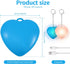 bigjvbfv 1/2/4Pcs Girls(1*Blue+1*Pink) Purse Glow Heart Light LED Automatic Sensor Purse Light Touch Activated Handbag