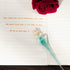 molshine Handmade Glass Dip Pen, Crystal Calligraphy Pen, Writing Drawing Decoration Gifts, Ice Green