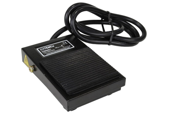 TEMCo Industrial Foot Switch CN0001-10A SPDT NO NC Electric Power Pedal Momentary CNC
