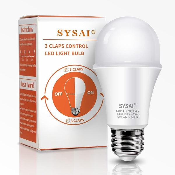 SYSAI 3 Claps Light, Sound Activated ON/Off Solution, Clap Detection, Smart Home, Upgrade