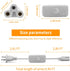 T5 T8 LED Tube Power Extension Cable with On/Off Switch, 4-Pack 6FT/1.8M LED T5/T8 Light Fixture Extension Wire