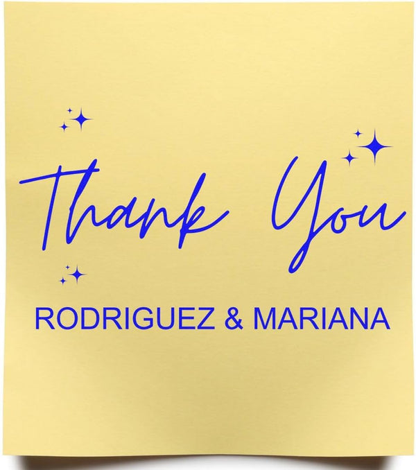 Handmade Thank You Stamp for Small Business & Etsy Shop | Pre-Inked