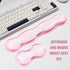 Set 60%/68%/75%, Ergonomic Silicone Gel Keyboard and Mouse Wrist Rest Clear Wrist Rest for Keyboard Comfort & Support