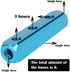 Beduan 1/4" 3 Way 6 Port Aluminum Air Hose Inline Manifold Block Splitter
