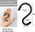3 Inch 12 Pack Small S Hooks,Heavy Duty S Hooks for Hanging Plants,Vinyl Coated Non Slip S Hooks ,Black S Hooks Pot Rack Closet Hooks for Hanging Plants, Clothes, Kitchen Utensil, Pots, Pans, Bags ? by DINGEE