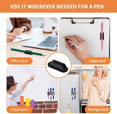 Yanchexp 40 PCS Adhesive Pencil Holders for Desk,Silicone Pencil Holder with Upgraded Adhesive Pads, Flexible Pen
