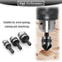 3Pcs Countersink Drill Bits - 90 Degree Chamfering Drill Bit Set with 1/4'' Hex Shank for Woodworking, Carbon Steel