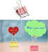 Small Binder Clips 1 inch Length, Colorful, for Office (64 Pcs) by Ufmarine