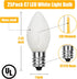 SUNSGNE C7 LED White Replacement Christmas Light Bulbs, 0.6W LED E12 Candelabra Base Bulbs - Great for Salt Lamp, Night Lights, Decorative Lights, Christmas Outdoor String Lights, Pack of 25 by SUNSGNE