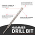 5/8 in X 24 in SDS MAX Bits: Rotary Hammer Drill Bits, Carbide for Concrete, Stone, and Brick