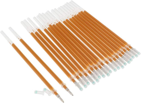 Taotenish 100pcs Glitter Gel Pen Refills, Dark Gold, School Office Home Supplies