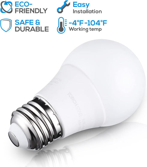 TORCHSTAR 5.5W A15 LED Bulbs, 40 Watt Equivalent, Dimmable, 5000K Daylight, Pack of 6