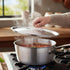 Soro Essentials 7 1.5 mm - qt. Aluminum Tapered Sauce Pan Lid Thickness- Multipurpose Cooking Sauce Pan Cover