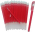 Gel Pens 0.5mm Refills, 50-Pack Red Gel Pen Refills, Easy Drying, Smooth Writing, Includes 1 Extra Pen