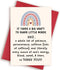 TTBDKKDM Thank You Teacher Card, Appreciation Greeting Cards for Teachers, It Takes A