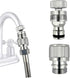 Dishwasher Snap Coupling Adapter - Quick Connection for Shower Hose, Garden Hose, Sink to Hose Adapter