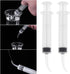 4pcs Disposable Dental Irrigation Syringe with Curved Tip Colostrum Syringes for Dental Care