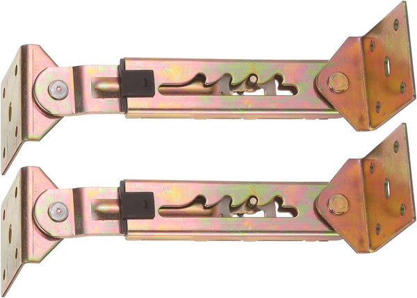 uxcell 2Pcs 4-Gear Adjustable Lifting Bracket, Adjustable Angle Hinge Lift Rod Mechanism