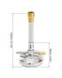 QWORK Lab Bunsen Burner with Flame Stabilizer, Gas Control for Efficient Heating, Pack of 2