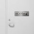 Metal Stainless Steel Door Sign - This Door To Remain Unlocked During Business Hours, Self Adhesive