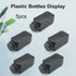 Heyiarbeit 5pcs Plastic Lab Chemical Reagent Bottle, 1000ml/34oz Wide Mouth Liquid Storage Container, Black Cap