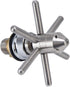 Sink glass rinser, stainless steel kitchen cup washer with star shaped base, for bar restaurant coffee shop home milk