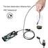 3 in 1 Endoscope Inspection Camera: Digital Semi-Rigid Borescope, Waterproof Black HD Camera, 2m/78.7inch
