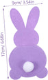 4pcs PRETYZOOM Easter Bunny Cutlery Holder Bags Adorable Tail Design for Festive Table Decor for Dinner Parties