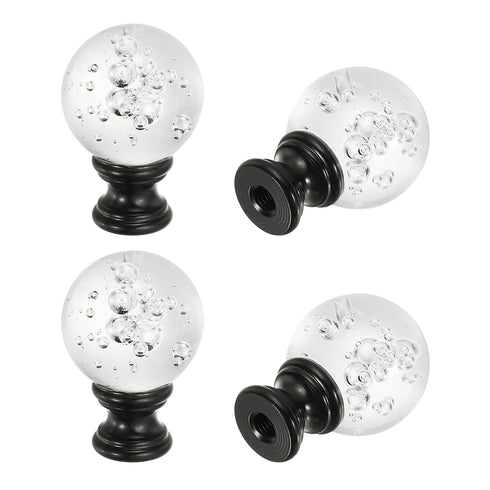 PATIKIL 1/4-27 Lamp Finial Cap for Lampshade Harp Top, 4Pcs Cap Nut Screw