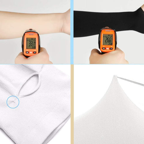 Xinsheinelry Outdoor Cooling For Sun Sleeves Sunscreen Sports Ice Silk Sunscreen Unisex Sleeves Long Gloves For Sun