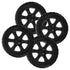 Veemoon 4pcs Heavy Duty Plastic Shopping Cart Replacement Wheels for Grocery Utility