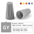 1000 Pcs Gray Wire Caps Electrical Connectors Assortment Nuts Insulating Insert Twist Nuts (AWG 22-16)