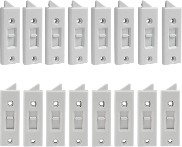 Window Latch Locks Replacement - Plastic Spring Loaded Sliding Window Tilt Latch - Pack of 16 Home Window Accessories