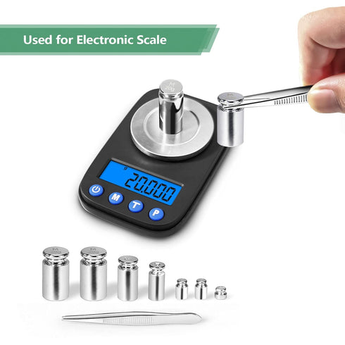 ???????? Calibration Weight Set, 1g 2g 5g 10g 20g for Digital Scale Balance with Calibration Tweezer